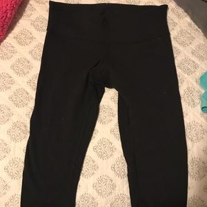 Black Lululemon Wunder Under Full Length Leggings